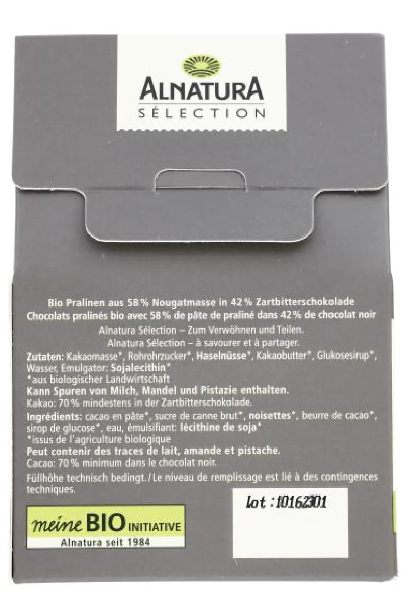 Gebäck & Schokolade|Bünting Tee Alnatura Trüffel Pralinen Belgische Art Zartbitter100 g