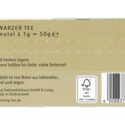 Schwarztee|Echter Ostfriesentee|Bünting Tee Bünting Grüngold Tassenbeutel50 x 1 g