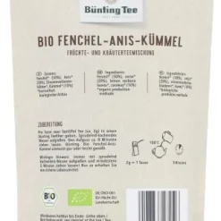 Kräutertee|Bünting Tee Bio Fenchel-Anis-Kümmel100 g