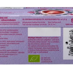 Blütentee|Bünting Tee Bio Hibiskusblüte mit schwarzer Johannisbeere20 x 2,50 g