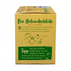 Blütentee|Bünting Tee Bio Holunderblüte mit Zitrone20 x 2,50 g