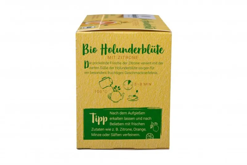 Blütentee|Bünting Tee Bio Holunderblüte mit Zitrone20 x 2,50 g