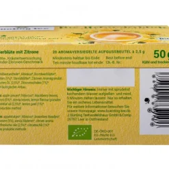 Blütentee|Bünting Tee Bio Holunderblüte mit Zitrone20 x 2,50 g
