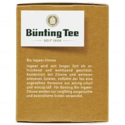 Kräutertee|Bünting Tee Bio Ingwer-Zitrone20 x 2 g