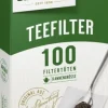 Teefilter & Teesiebe|Bünting Tee filter mit Anfasslasche100 St.