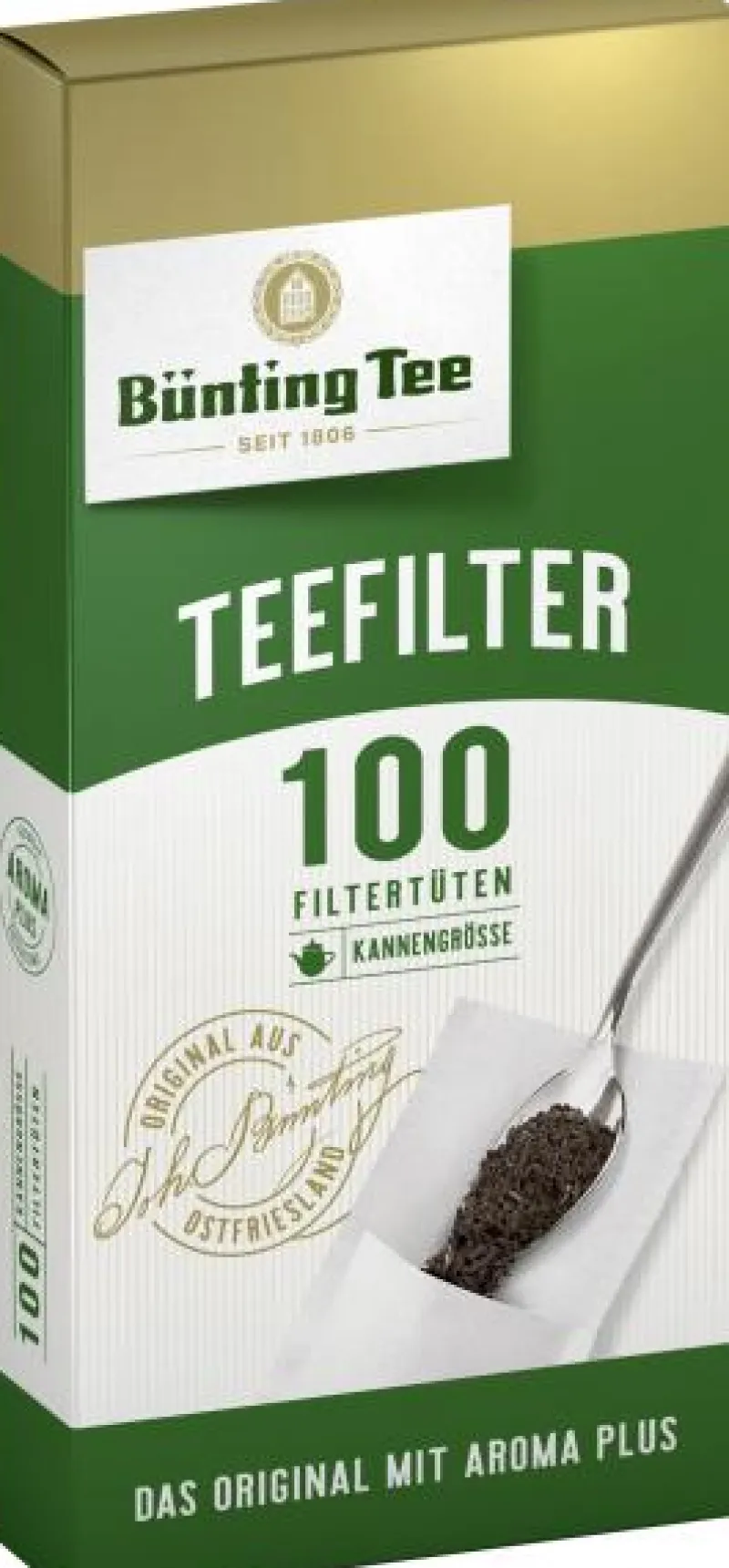 Teefilter & Teesiebe|Bünting Tee filter mit Anfasslasche100 St.