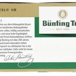 Schwarztee|Echter Ostfriesentee|Bünting Tee Grüngold Kannenbeutel50 x 2,80 g
