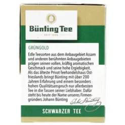 Echter Ostfriesentee|Schwarztee|Bünting Tee Grüngold Tassenbeutel25 x 1 g