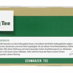 Schwarztee|Echter Ostfriesentee|Bünting Tee Grüngold Tassenbeutel100 x 1,75 g