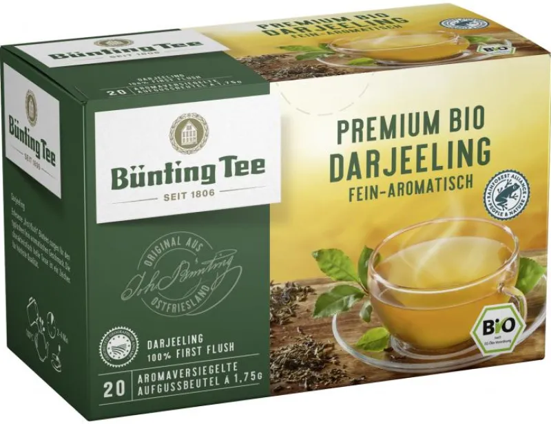 Schwarztee|Bünting Tee Premium Bio Darjeeling20 x 1,75 g