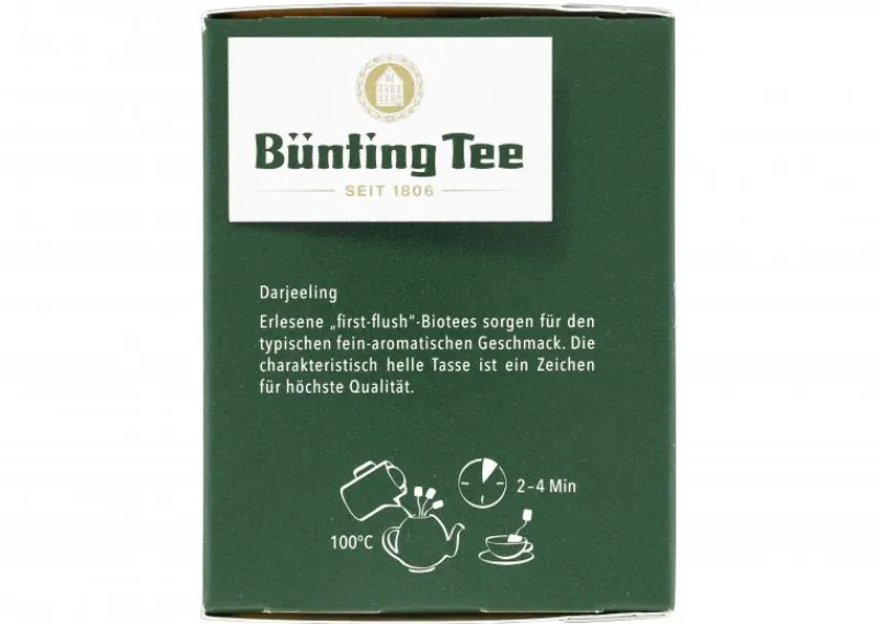 Schwarztee|Bünting Tee Premium Bio Darjeeling20 x 1,75 g