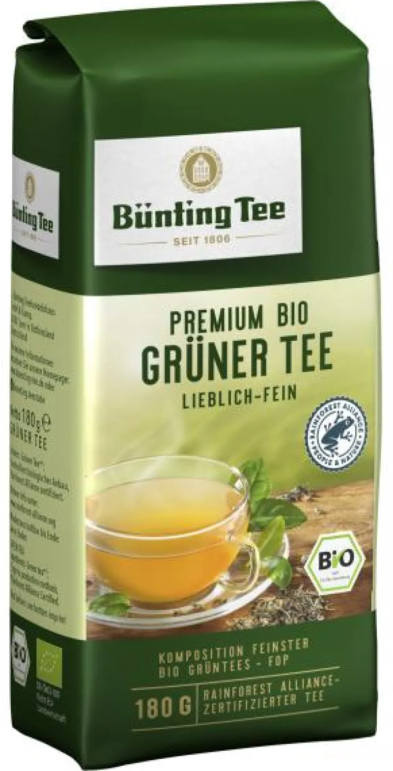 Grüntee|Bünting Tee Premium Bio Grüner Tee180 g
