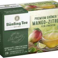 Grüntee|Bünting Tee Premium Grüner Tee Mango-Zitrone20 x 1,75 g
