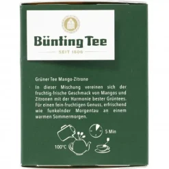 Grüntee|Bünting Tee Premium Grüner Tee Mango-Zitrone20 x 1,75 g