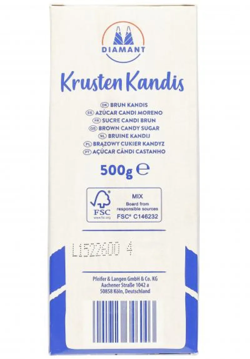 Kandis & Zucker|Bünting Tee Diamant Krustenkandis braun500 g