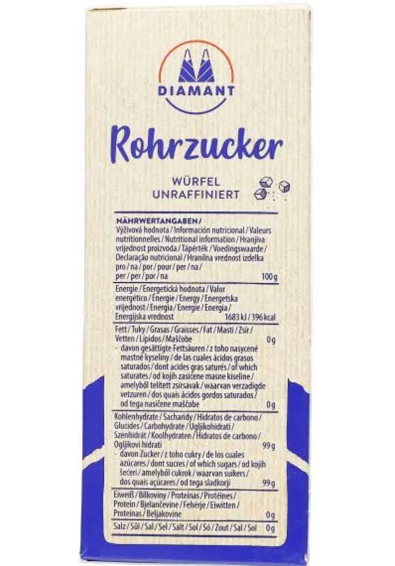 Kandis & Zucker|Bünting Tee Diamant Würfel Rohrzucker unraffiniert500 g