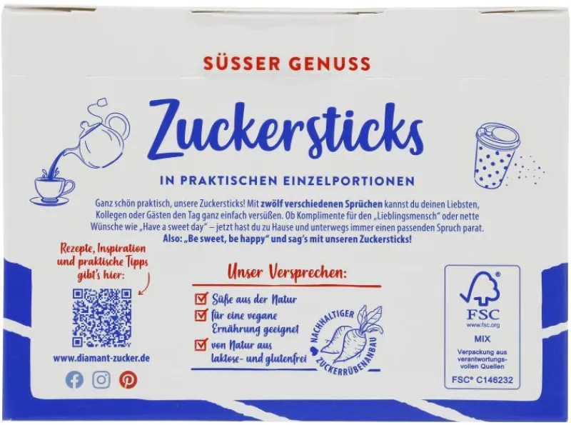 Kandis & Zucker|Bünting Tee Diamant Zuckersticks50 x 5 g