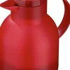 Thermobehälter|Bünting Tee Emsa Samba Isolierkanne Quick Press 1,0 Liter transluzent rot