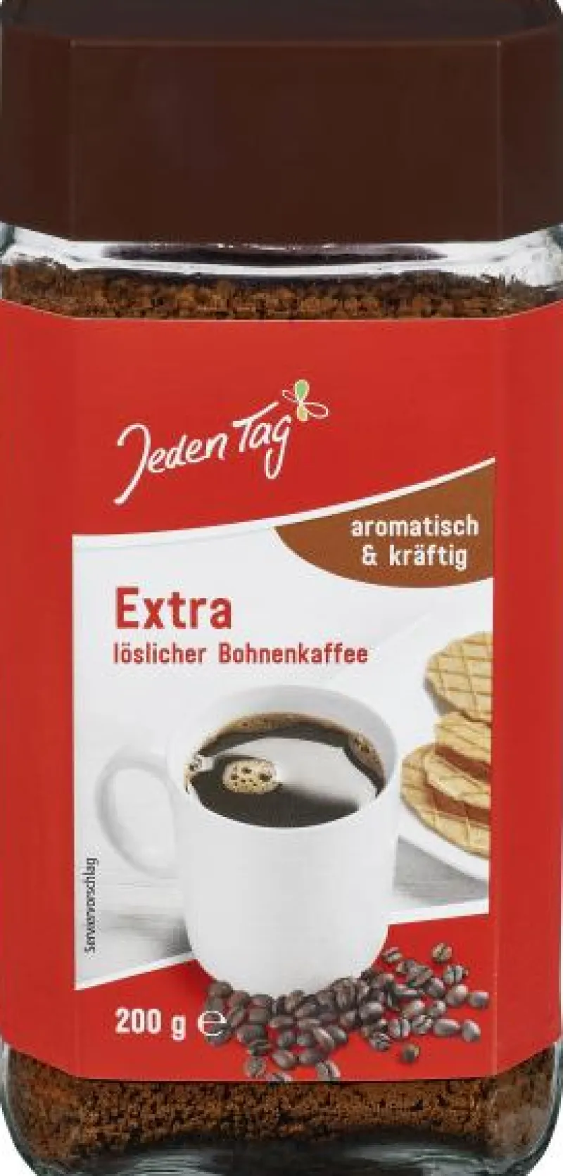 Kaffee|Bünting Tee Jeden Tag Extra löslicher Bohnenkaffee200 g