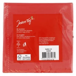 Servietten|Bünting Tee Jeden Tag Servietten 33x33cm rot30 St.