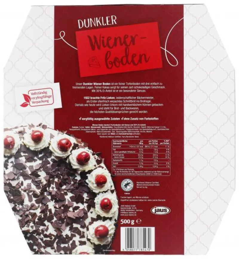 Gebäck & Schokolade|Bünting Tee Lieken Urkorn Wiener Boden dunkel500 g